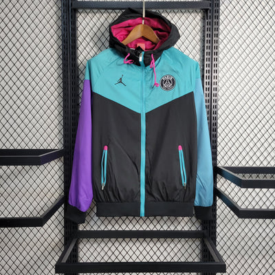AAA Quality Paris St Germain 23/24 Wind Coat - Blue/Black